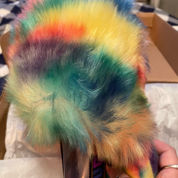 UGGS Rainbow slippers/slides size W9/UK40 - Picture 6 of 12